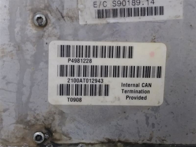 2008 DODGE RAM4500 6.7L DIESEL ENGINE CONTROL MODULE (ECM). PART NUMBER 4981228