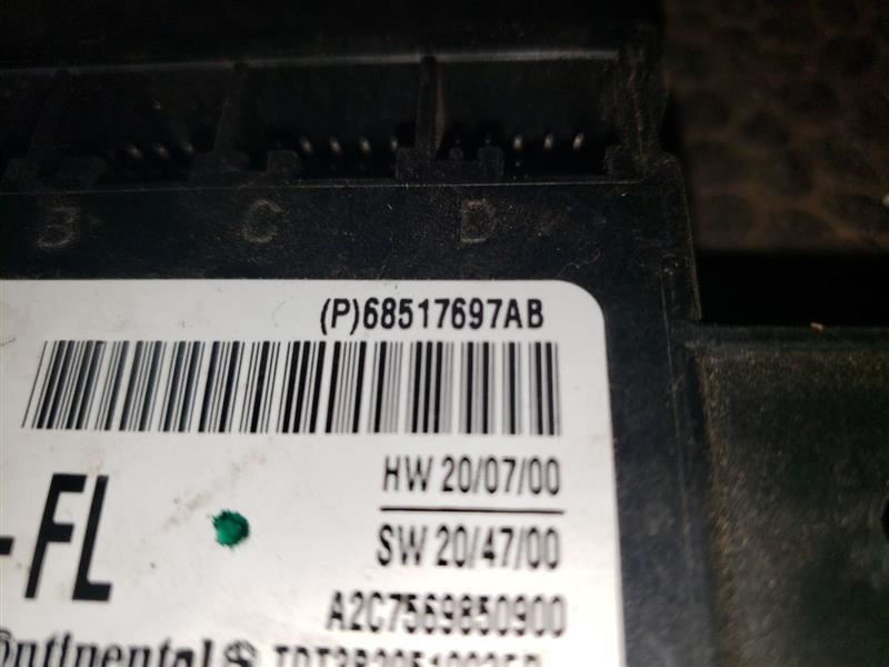 2022 RAM1500 LEFT REAR DOOR MODULE. PART NUMBER 68517697AB