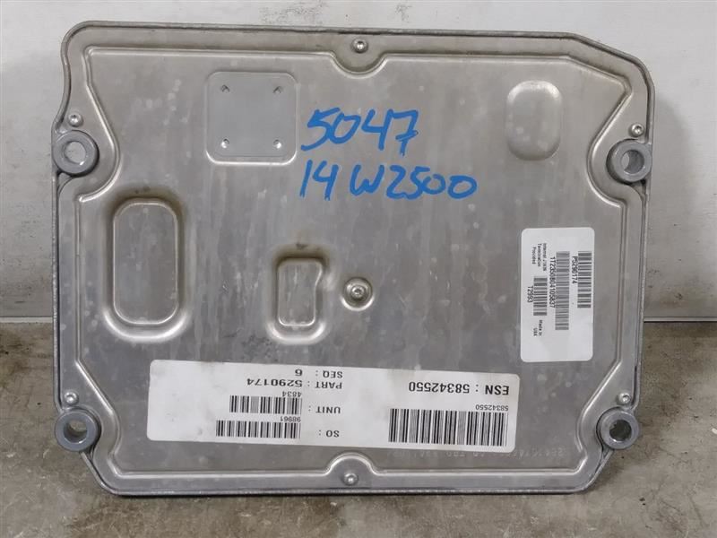 2014 DODGE RAM2500 6.7L DIESEL PCM. PART NUMBER 68170201AB