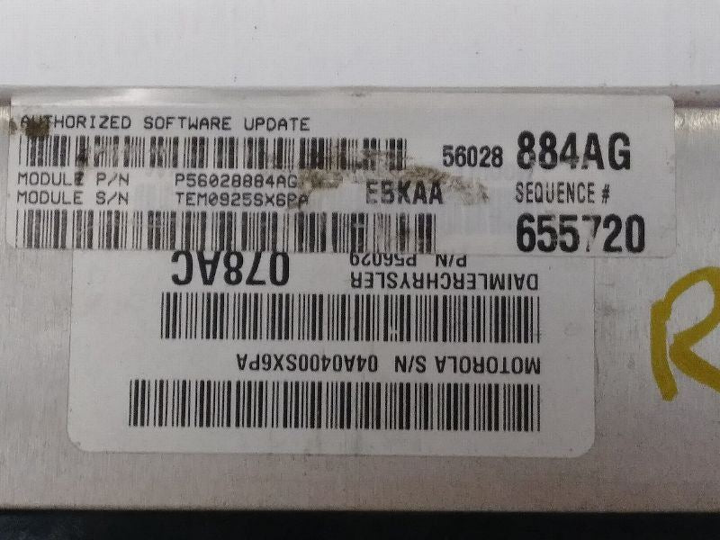Engine Control Module #56029078AC for 2005 Dodge Dakota
