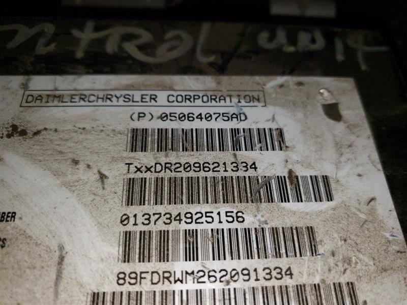 2007 DODGE RAM1500 SIRIUS SATELLITE RADIO MODULE. PART NUMBER 05064075AD