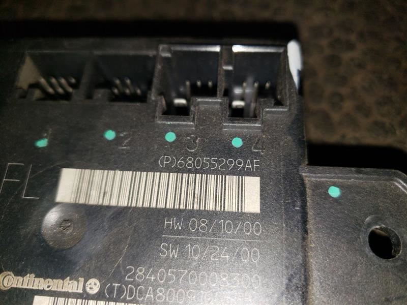 2011 DODGE RAM 1500 DRIVER FRONT DOOR MODULE. PART NUMBER 68055299AF