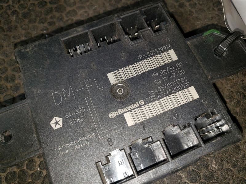 2012 DODGE RAM3500 DRIVER SIDE DOOR MODULE. PART NUMBER 68055299AK