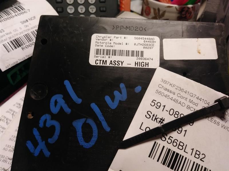 2001 DODGE RAM2500 TIMING AND CONTROL MODULE. PART NUMBER 56045448AD