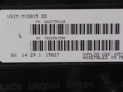 Vehicle Systems Interface Module 68237991AB for a 2015 Dodge Ram 3500