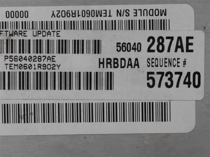 Powertrain Control Module #56040287AE 2001 Dodge Ram 2500