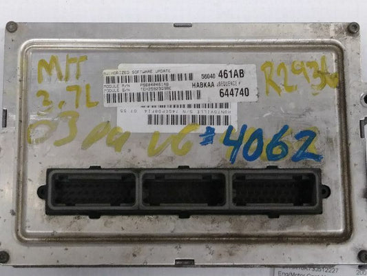 Powertrain Control Module #56040461AB 2003 Dodge Ram 1500