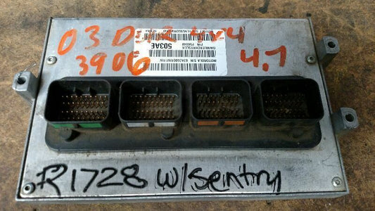 Engine Control Module #56040503AE 2003 Dodge Durango