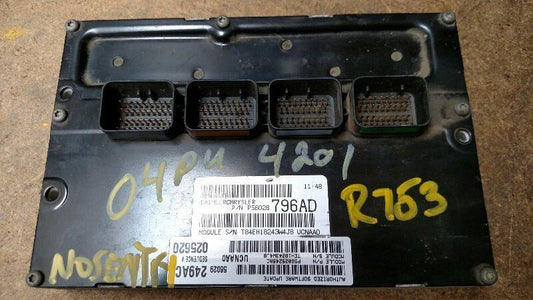 2004 DODGE RAM 1500 ENGINE CONTROL MODULE ECU ECM 56028796AD 56029248AA