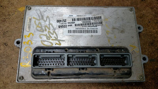 2002 DODGE RAM 2500 3500 ENGINE CONTROL MODULE FIREWALL ECU ECM 56040220AB