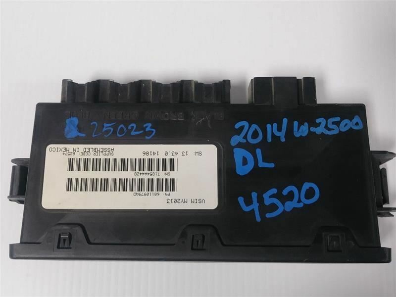 Vehicle System Interface Module #68110979AD for 2014 Dodge Ram 2500