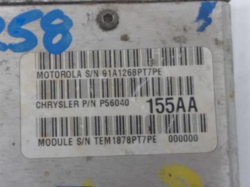Powertrain Control Module #56040155AA 1998 Dodge Ram 1500
