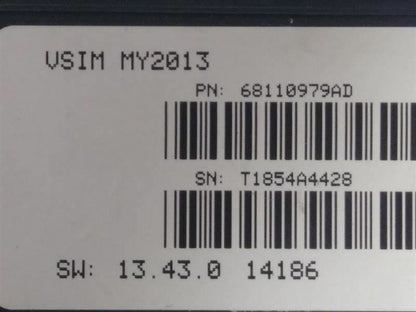 Vehicle System Interface Module #68110979AD for 2014 Dodge Ram 2500