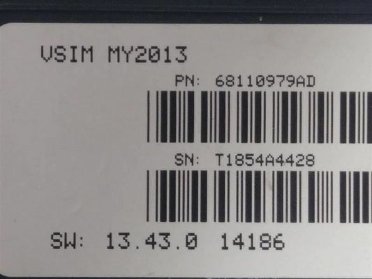 Vehicle System Interface Module #68110979AD for 2014 Dodge Ram 2500