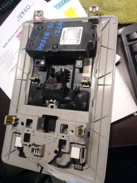 2012 DODGE RAM1500 OVERHEAD CONSOLE. PART NUMBER 1PQ06BD1AA