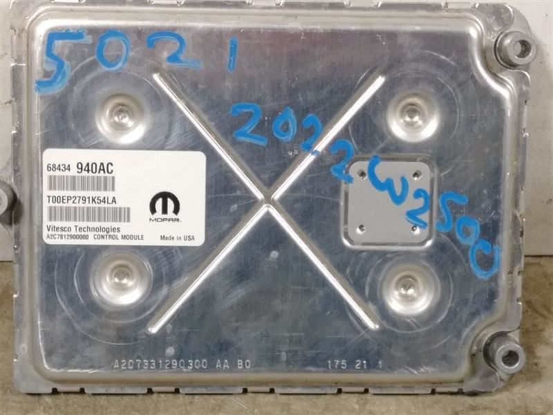 2022 RAM2500 ELECTRONIC CONTROL MODULE (ECM). PART NUMBER 68434940AC