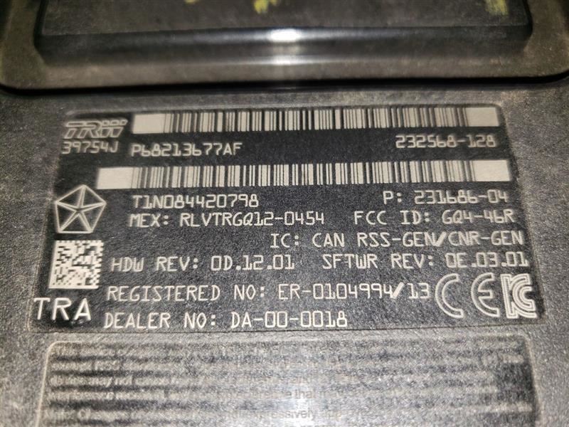 2014 DODGE RAM1500 RECEIVER HUB. PART NUMBER 68213677AF