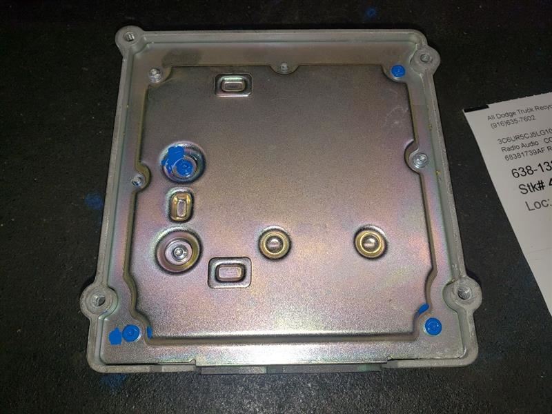 2020 RAM2500 RADIO AMPLIFIER. PART NUMBER 68381739AF