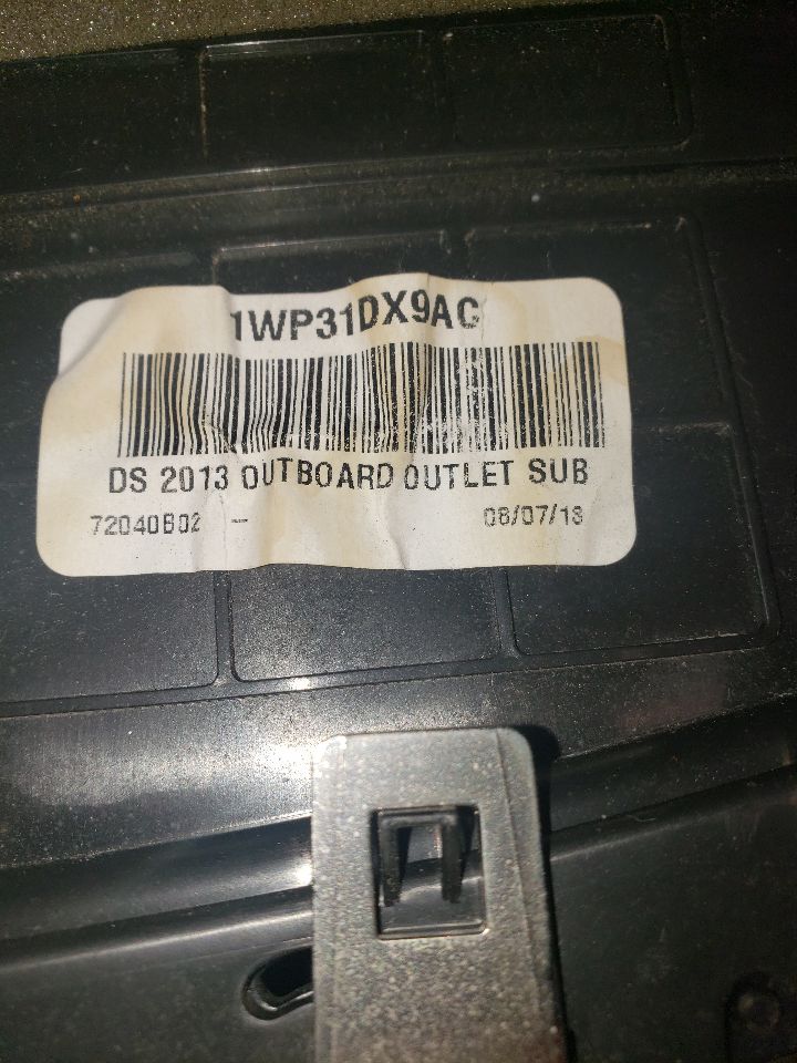 2016 DODGE RAM1500 PASSENGER AIR VENT. PART NUMBER 1WP31DX9AC