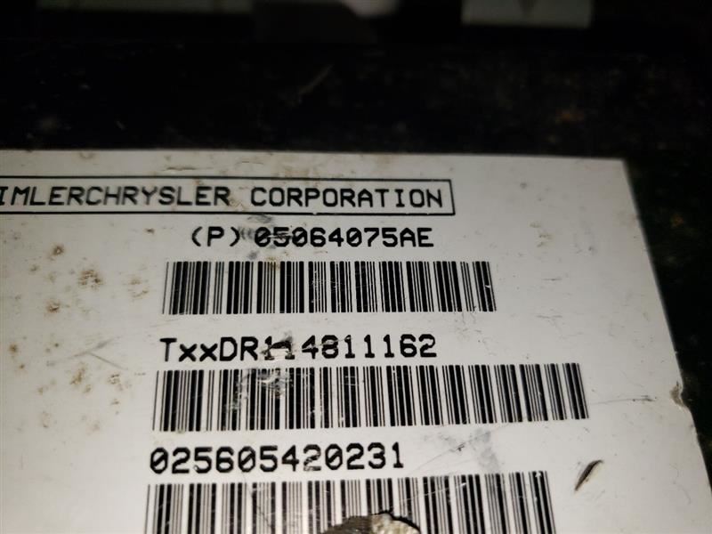 2008 DODGE RAM3500 COMMUNICATIONS TELEMATICS MODULE. PART NUMBER 05064075AE