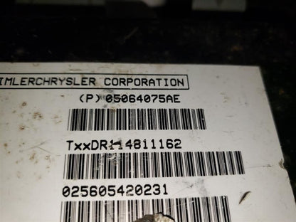 2008 DODGE RAM3500 COMMUNICATIONS TELEMATICS MODULE. PART NUMBER 05064075AE
